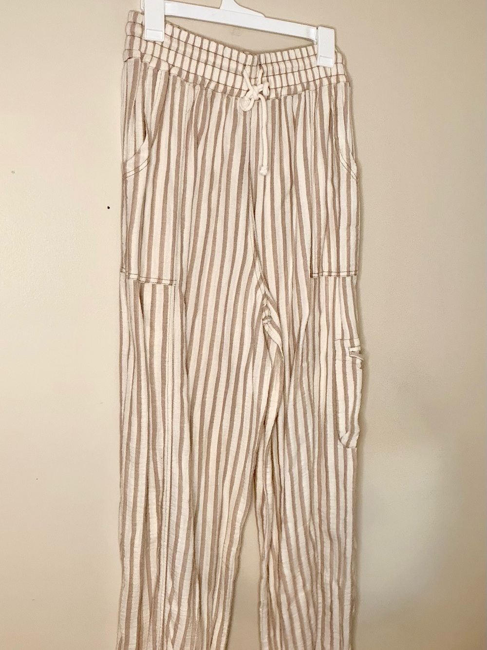 Love Striped Knit Top in Cream and Tan